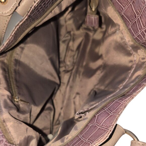 Vintage Gussachi Multi patterned Shoulder Bag in a leather&monogram canvas Purse - Picture 4 of 5